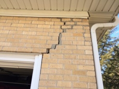 External door frame cracks