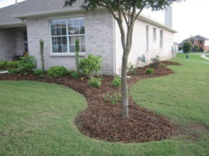 Landscaping around house to keep water away