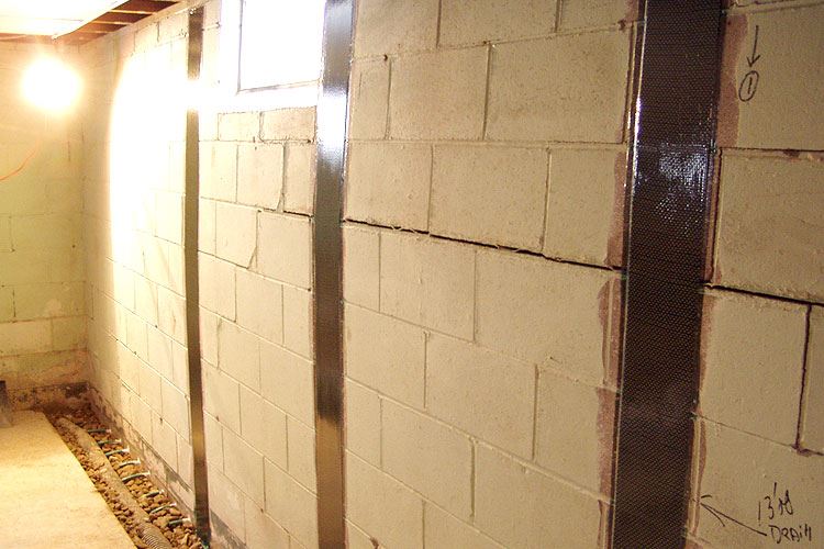 Foundation repair in Panama City using Carbon Fiber strips