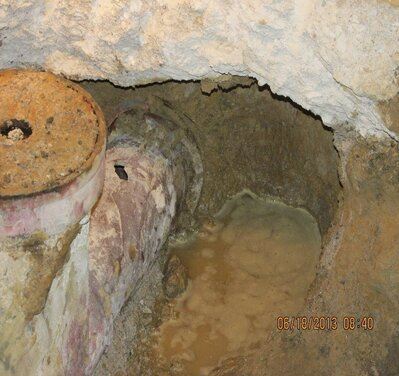 view of basement sewer